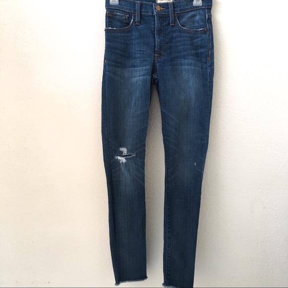 Madewell Denim - Madewell Raw Hem Hi Rise Skinny